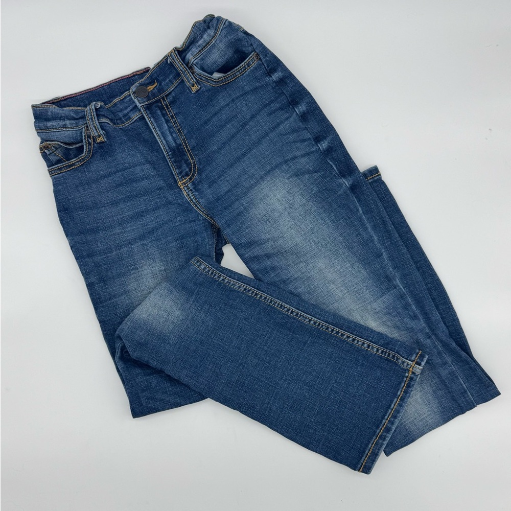 Wrangler Girls' Dark Wash With Stitch Patch Boot Cut Jeans